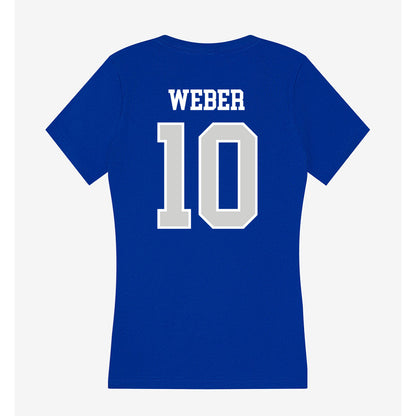 Indiana State - NCAA Women's Volleyball : Emily Weber - Women's V-Neck T-Shirt-1