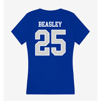 Indiana State - NCAA Football : Robert Beasley - Women's V-Neck T-Shirt-1
