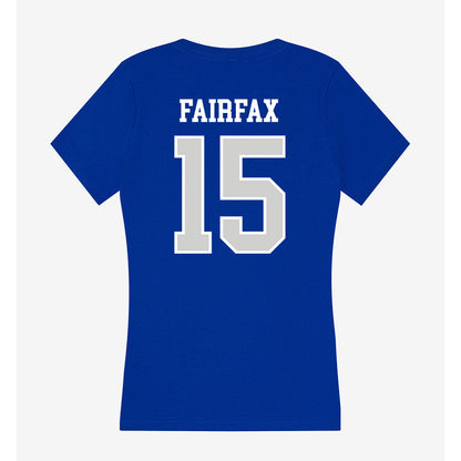 Indiana State - NCAA Women's Soccer : Autumn Fairfax - Women's V-Neck T-Shirt-1