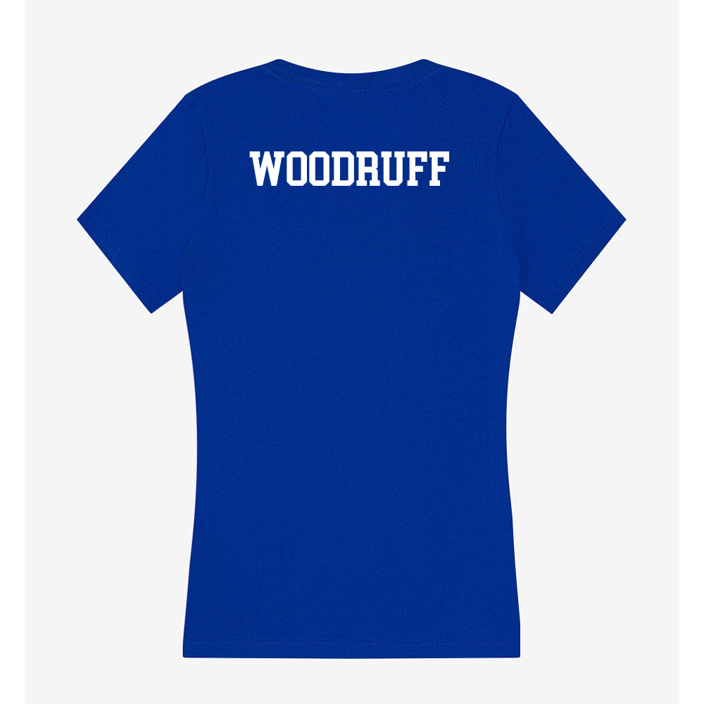 Indiana State - NCAA Women's Swimming & Diving : Brenna Woodruff - Women's V-Neck T-Shirt-1