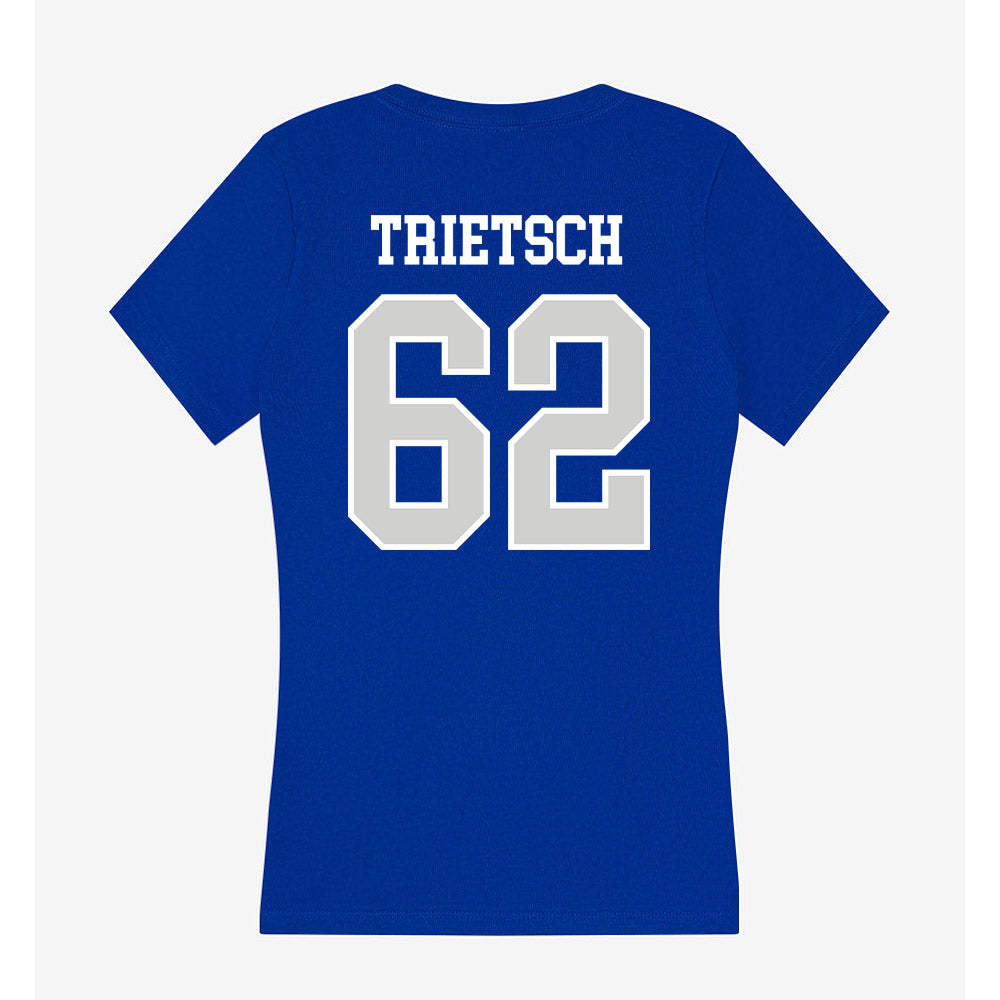 Indiana State - NCAA Football : Owen Trietsch - Women's V-Neck T-Shirt-1
