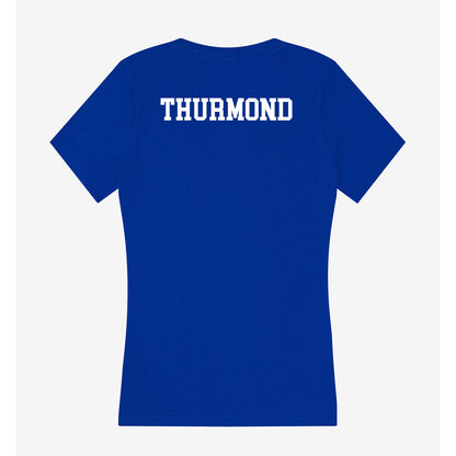 Indiana State - NCAA Men's Track & Field : Devon Thurmond - Women's V-Neck T-Shirt-1