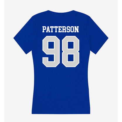 Indiana State - NCAA Football : Bryce Patterson - Women's V-Neck T-Shirt-1