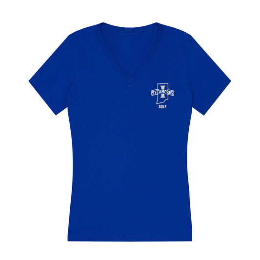 Indiana State - NCAA Women's Golf : Keira Brazeau - Women's V-Neck T-Shirt-0