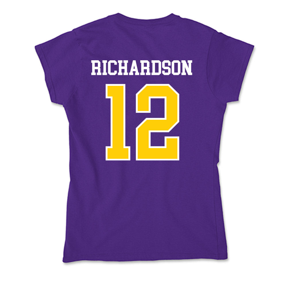WIU - NCAA Football : Justin Richardson - Soft Style Women’s T-Shirt-1