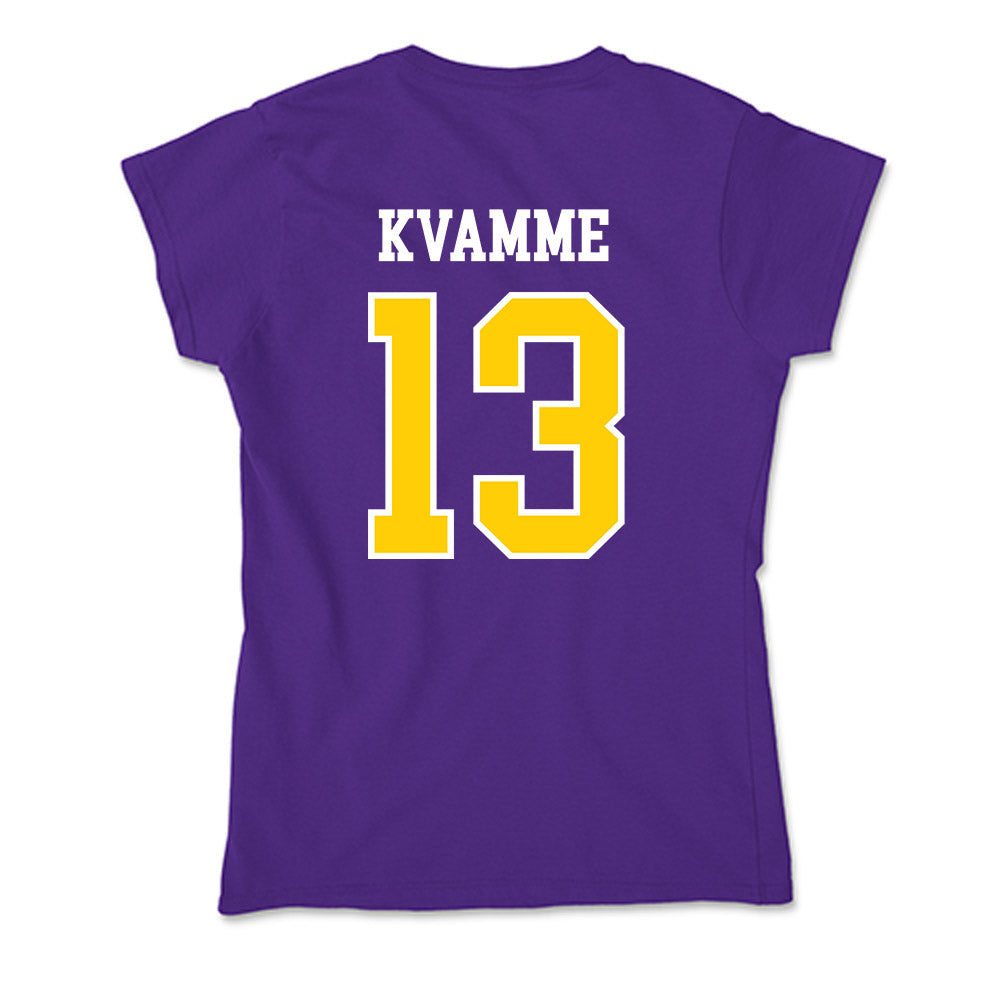 WIU - NCAA Men's Basketball : Makai Kvamme - Soft Style Women’s T-Shirt-1