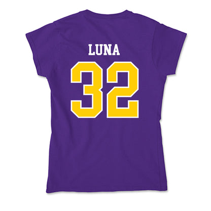WIU - NCAA Softball : Maria Luna - Soft Style Women’s T-Shirt-1
