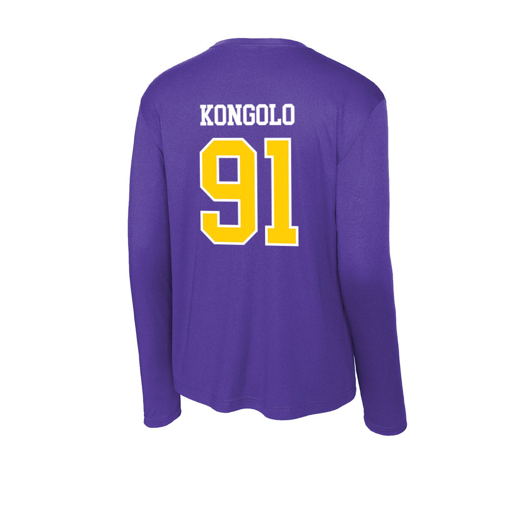 WIU - NCAA Football : Elijah Kongolo - Activewear Long Sleeve T-Shirt-1