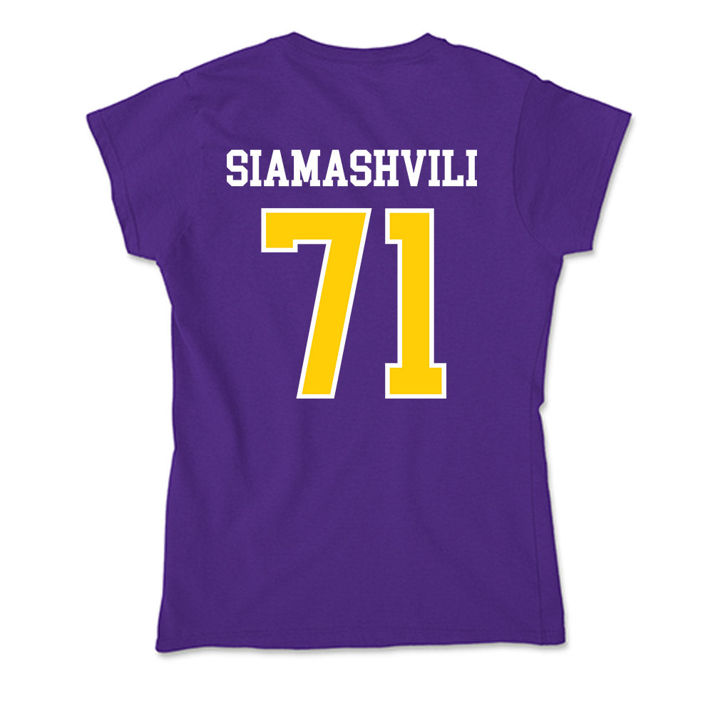 WIU - NCAA Football : Luca Siamashvili - Soft Style Women’s T-Shirt-1