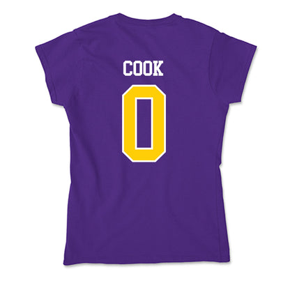 WIU - NCAA Men's Basketball : Tyran Cook - Soft Style Women’s T-Shirt-1