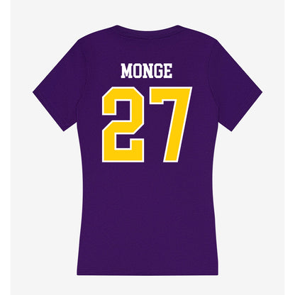 WIU - NCAA Baseball : Isaiah Monge - Women's V-Neck T-Shirt-1
