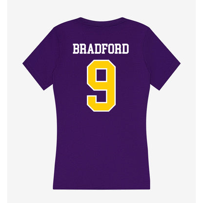 WIU - NCAA Football : Peyton Bradford - Women's V-Neck T-Shirt-1