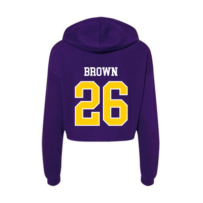 WIU - NCAA Softball : Payton Brown - Women's Crop Fleece Hoodie-1