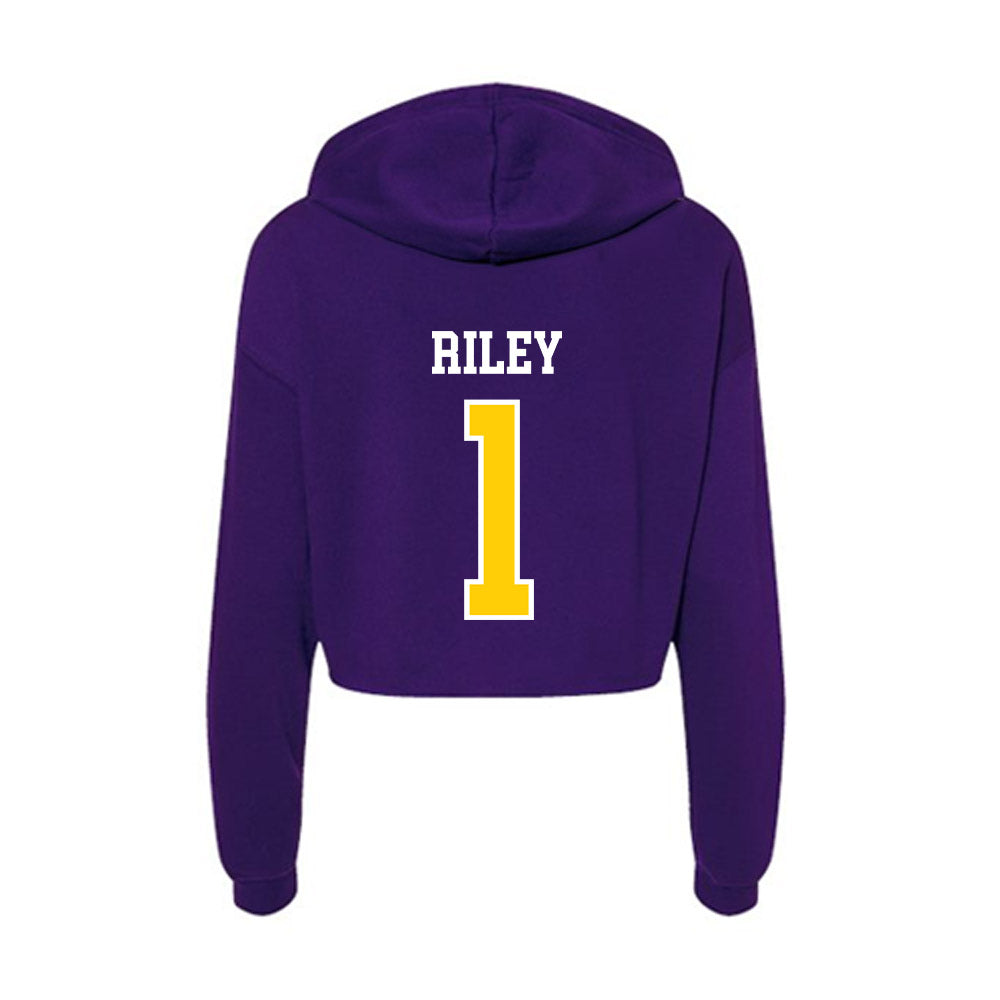 WIU - NCAA Men's Basketball : Jack Riley - Women's Crop Fleece Hoodie-1