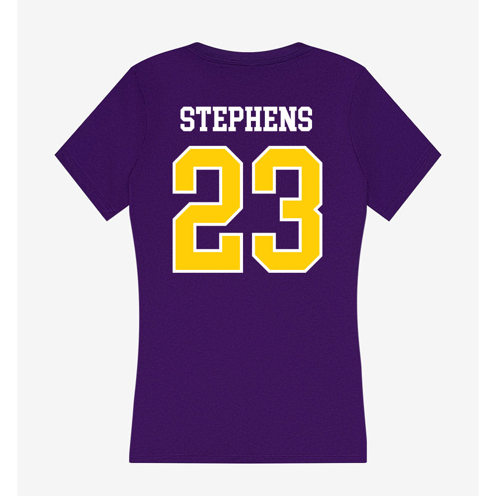 WIU - NCAA Men's Basketball : Danny Stephens - Women's V-Neck T-Shirt-1
