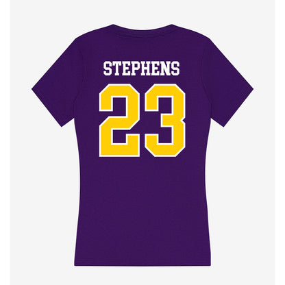 WIU - NCAA Men's Basketball : Danny Stephens - Women's V-Neck T-Shirt-1