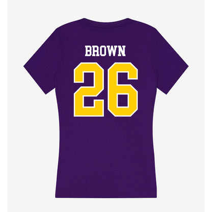 WIU - NCAA Softball : Payton Brown - Women's V-Neck T-Shirt-1