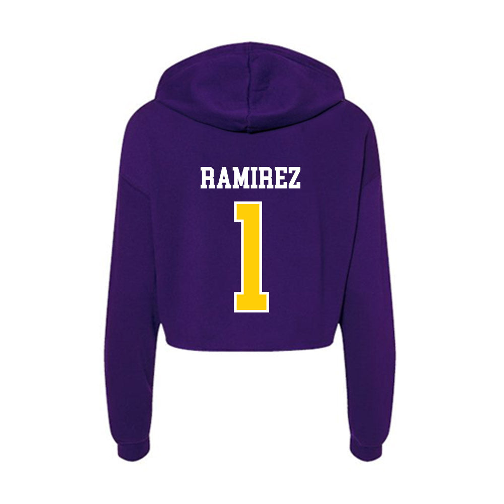 WIU - NCAA Men's Soccer : Micah Ramirez - Women's Crop Fleece Hoodie-1