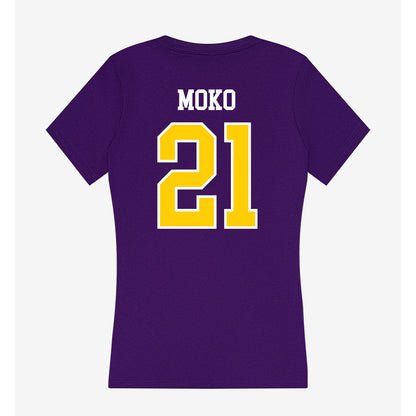 WIU - NCAA Football : Keith Moko - Women's V-Neck T-Shirt-1