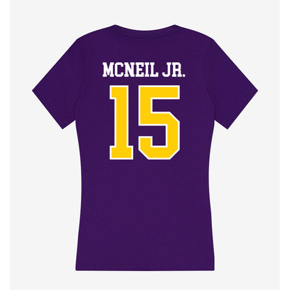 WIU - NCAA Football : Rodney McNeil Jr. - Women's V-Neck T-Shirt-1