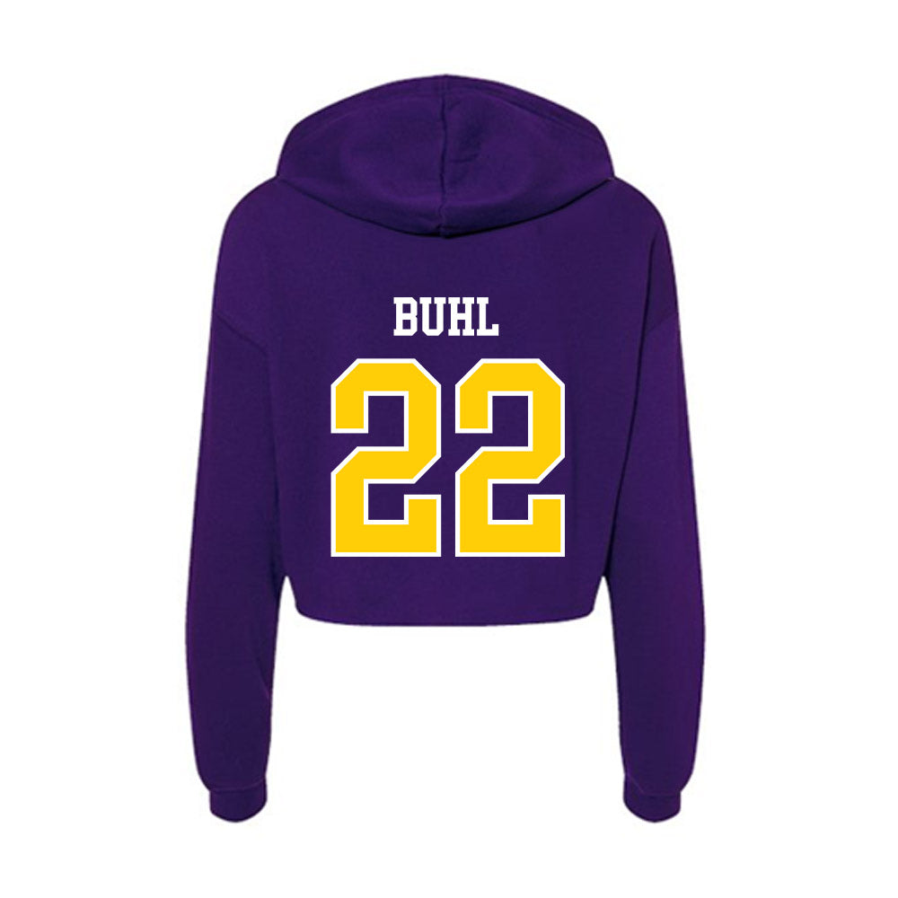 WIU - NCAA Baseball : Jason Buhl - Women's Crop Fleece Hoodie-1