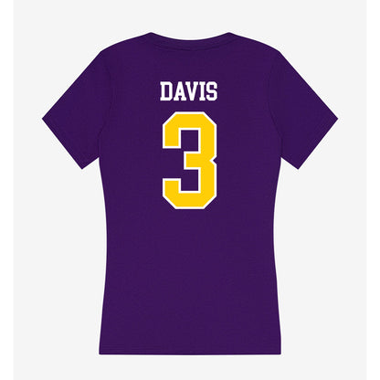 WIU - NCAA Football : Demari Davis - Women's V-Neck T-Shirt-1