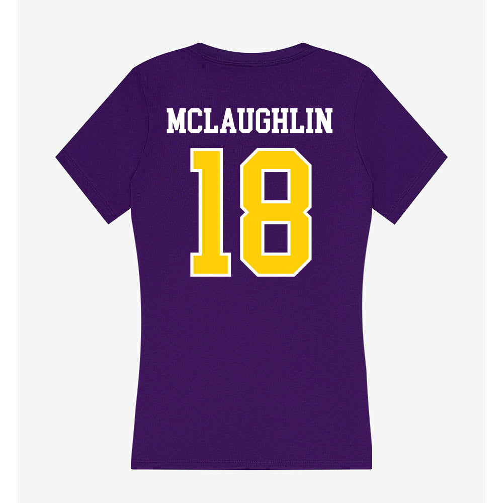 WIU - NCAA Softball : Addie Mclaughlin - Women's V-Neck T-Shirt-1