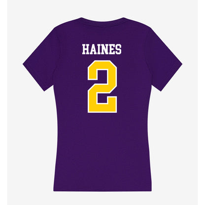 WIU - NCAA Women's Volleyball : Ella Haines - Women's V-Neck T-Shirt-1