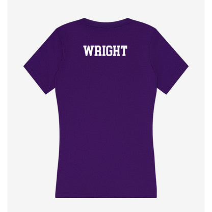 WIU - NCAA Men's Track & Field : Rayvon Wright - Women's V-Neck T-Shirt-1
