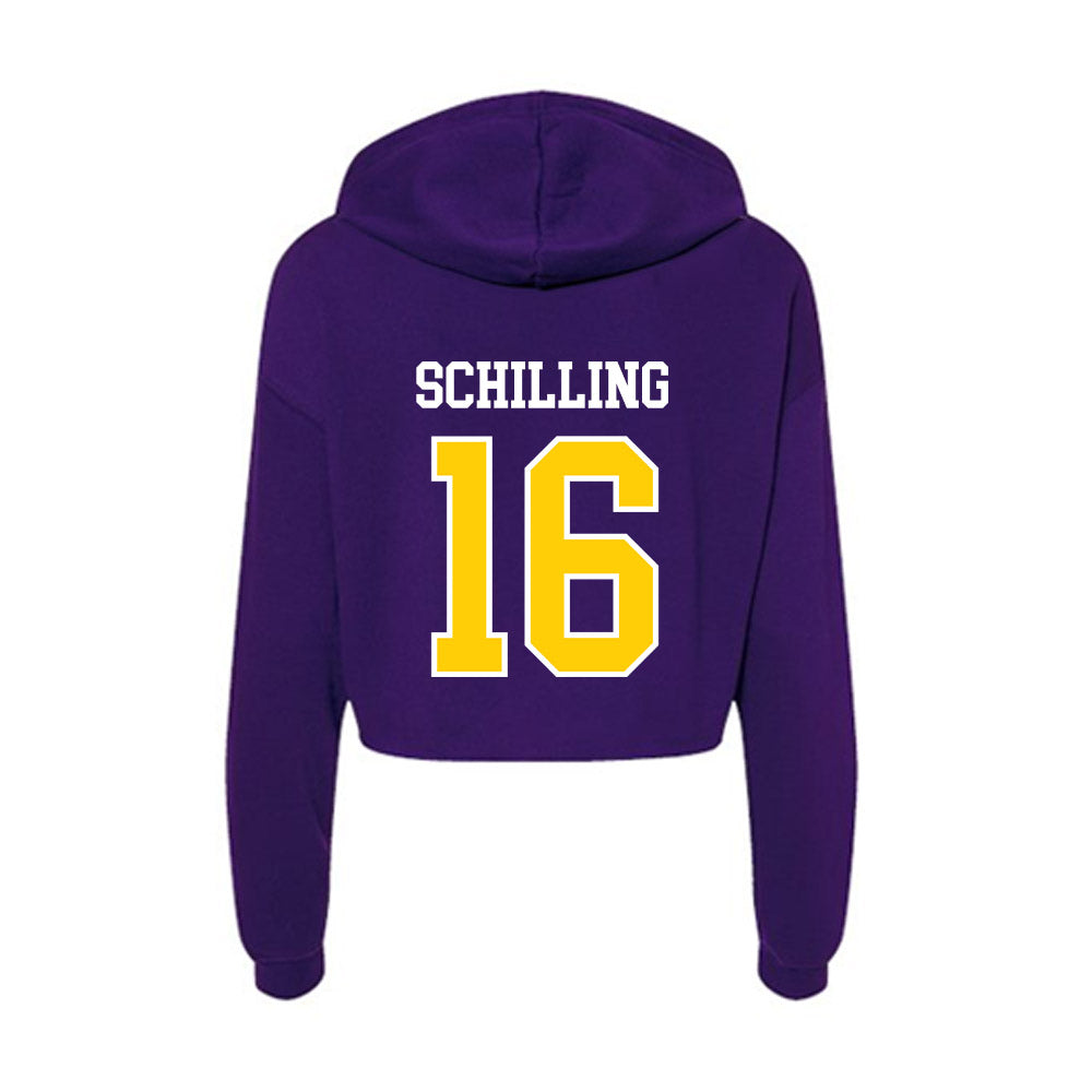 WIU - NCAA Women's Soccer : Abigail Schilling - Women's Crop Fleece Hoodie-1