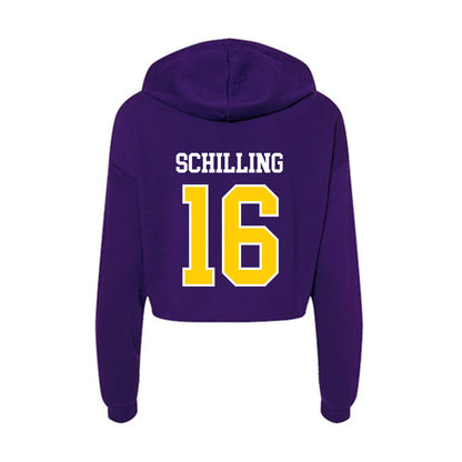 WIU - NCAA Women's Soccer : Abigail Schilling - Women's Crop Fleece Hoodie-1