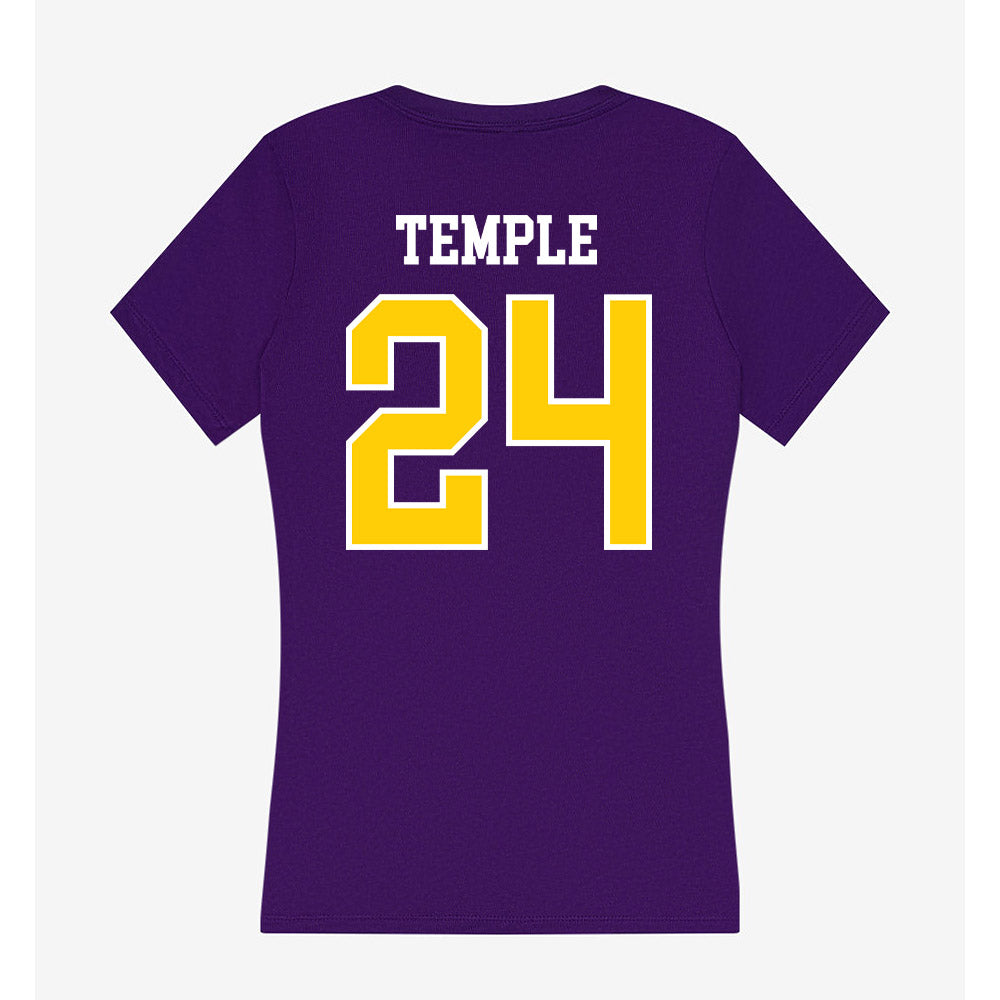 WIU - NCAA Football : Ernest Temple - Women's V-Neck T-Shirt-1