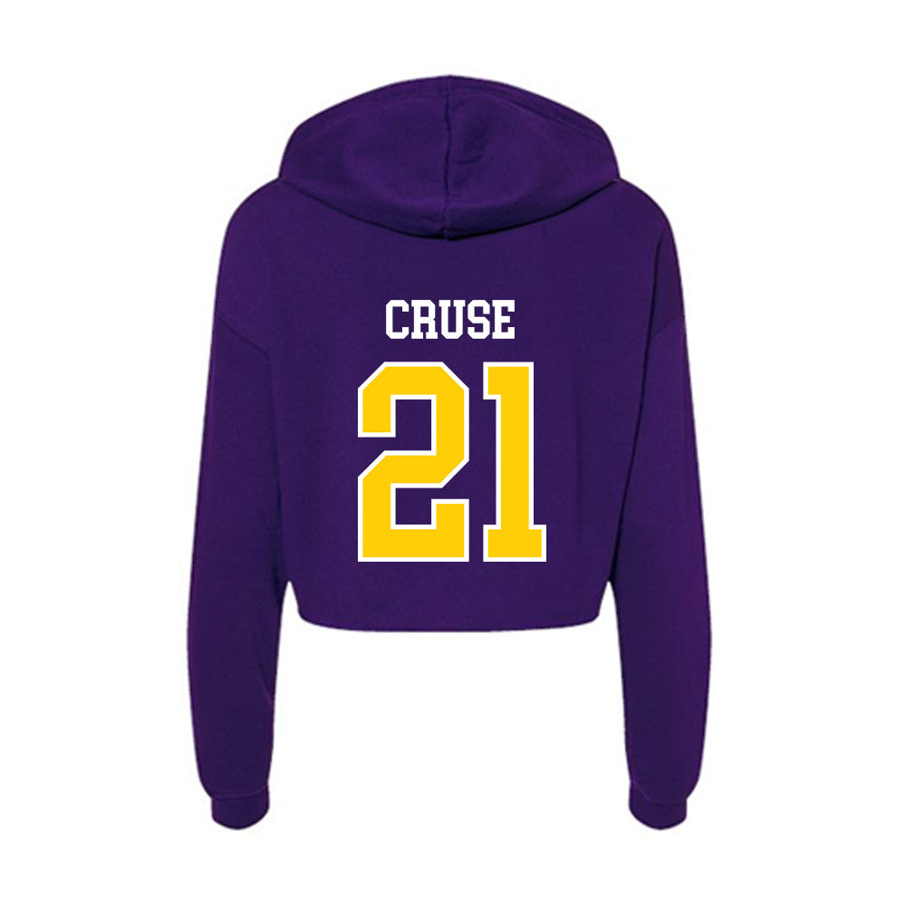 WIU - NCAA Women's Volleyball : Keyana Cruse - Women's Crop Fleece Hoodie-1