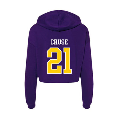 WIU - NCAA Women's Volleyball : Keyana Cruse - Women's Crop Fleece Hoodie-1