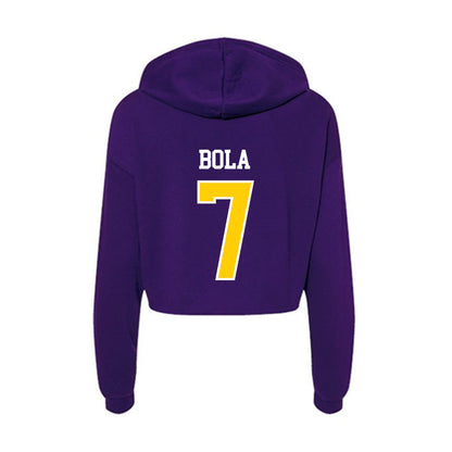 WIU - NCAA Football : Mayo Bola - Women's Crop Fleece Hoodie-1