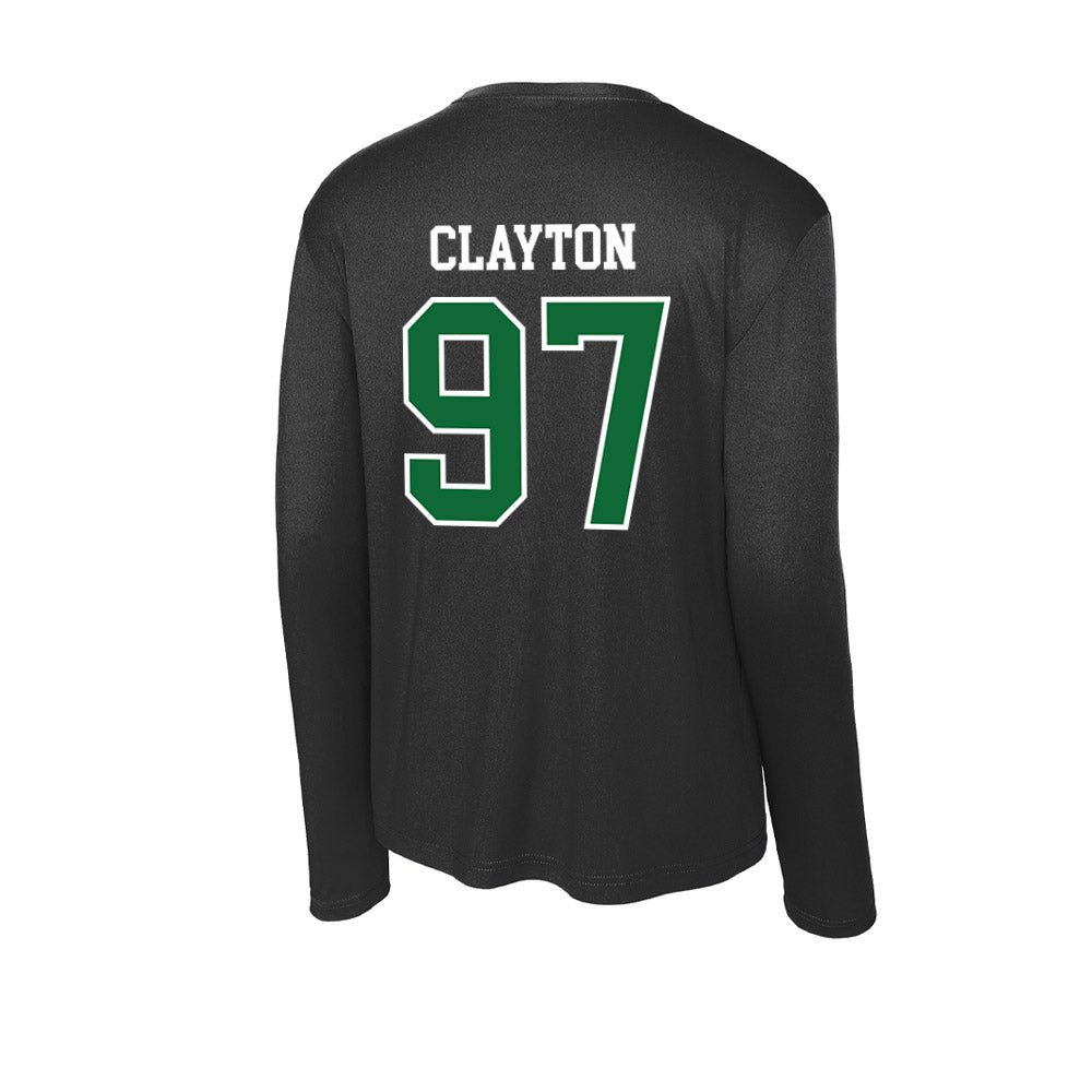 EMich - NCAA Football : Duke Clayton - Activewear Long Sleeve T-Shirt-1
