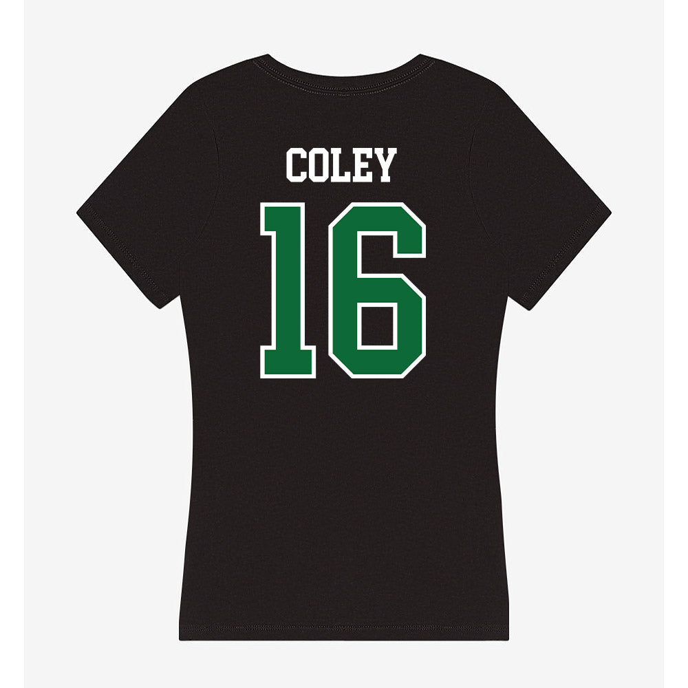 EMich - NCAA Football : Caleb Coley - Women's V-Neck T-Shirt-1