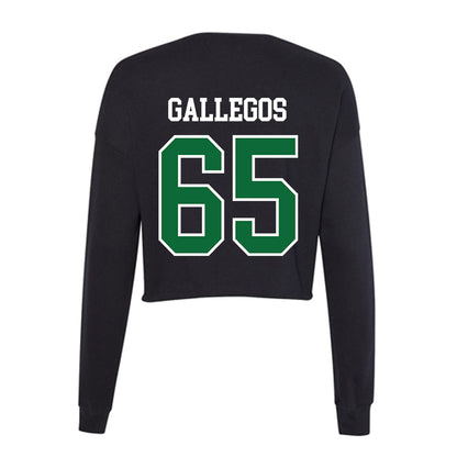 EMich - NCAA Football : Nicholas Gallegos - Women's Cropped Crew Fleece-1