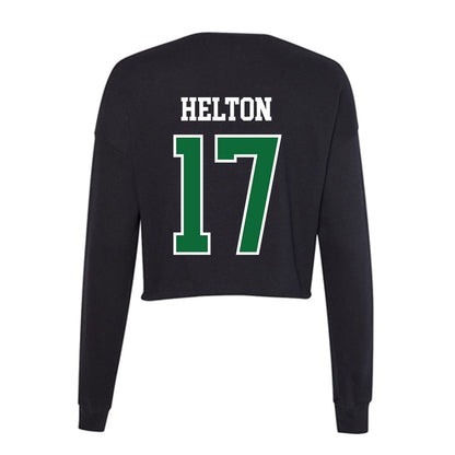 EMich - NCAA Women's Lacrosse : Marley Helton - Women's Cropped Crew Fleece-1