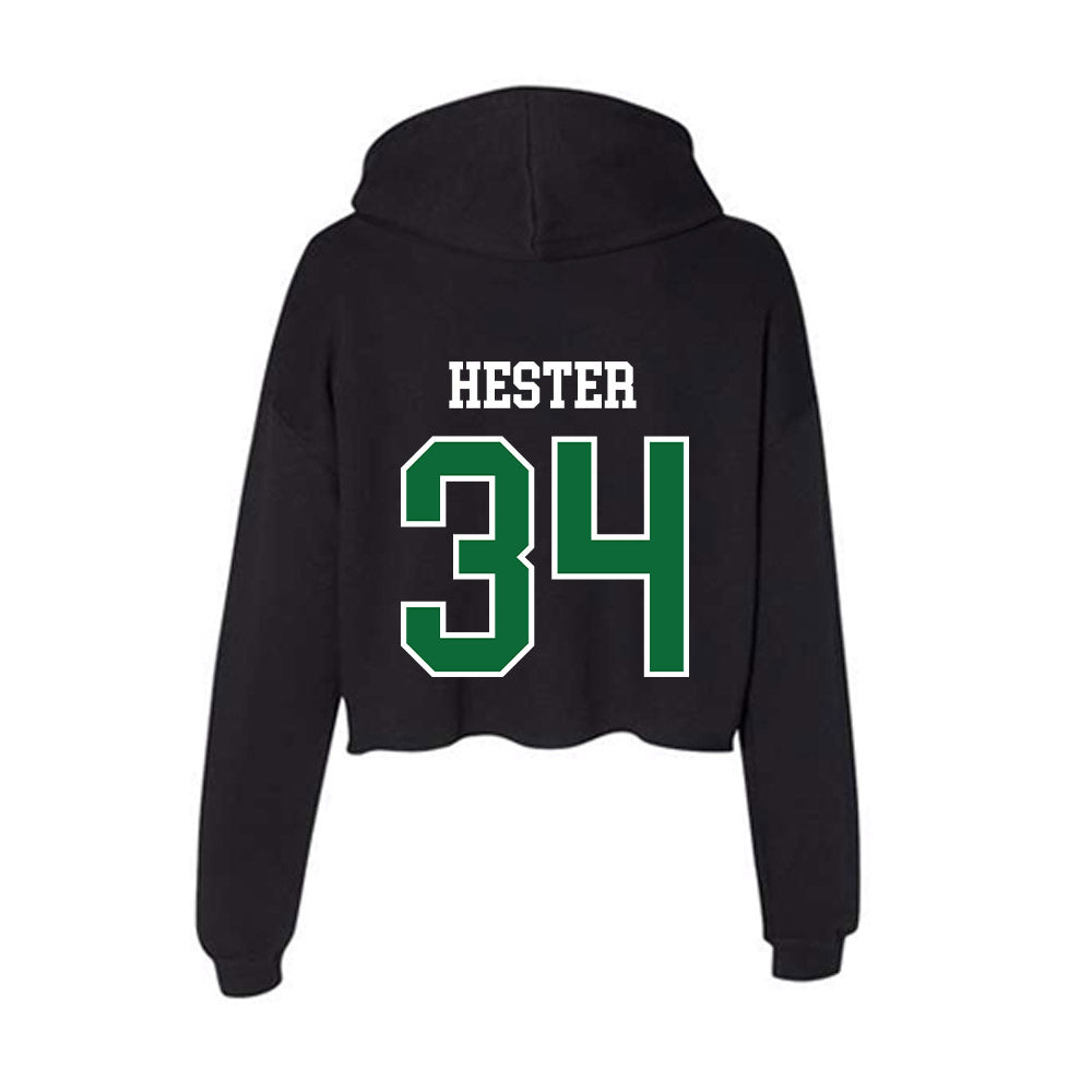 EMich - NCAA Football : Ray Hester - Women's Crop Fleece Hoodie-1