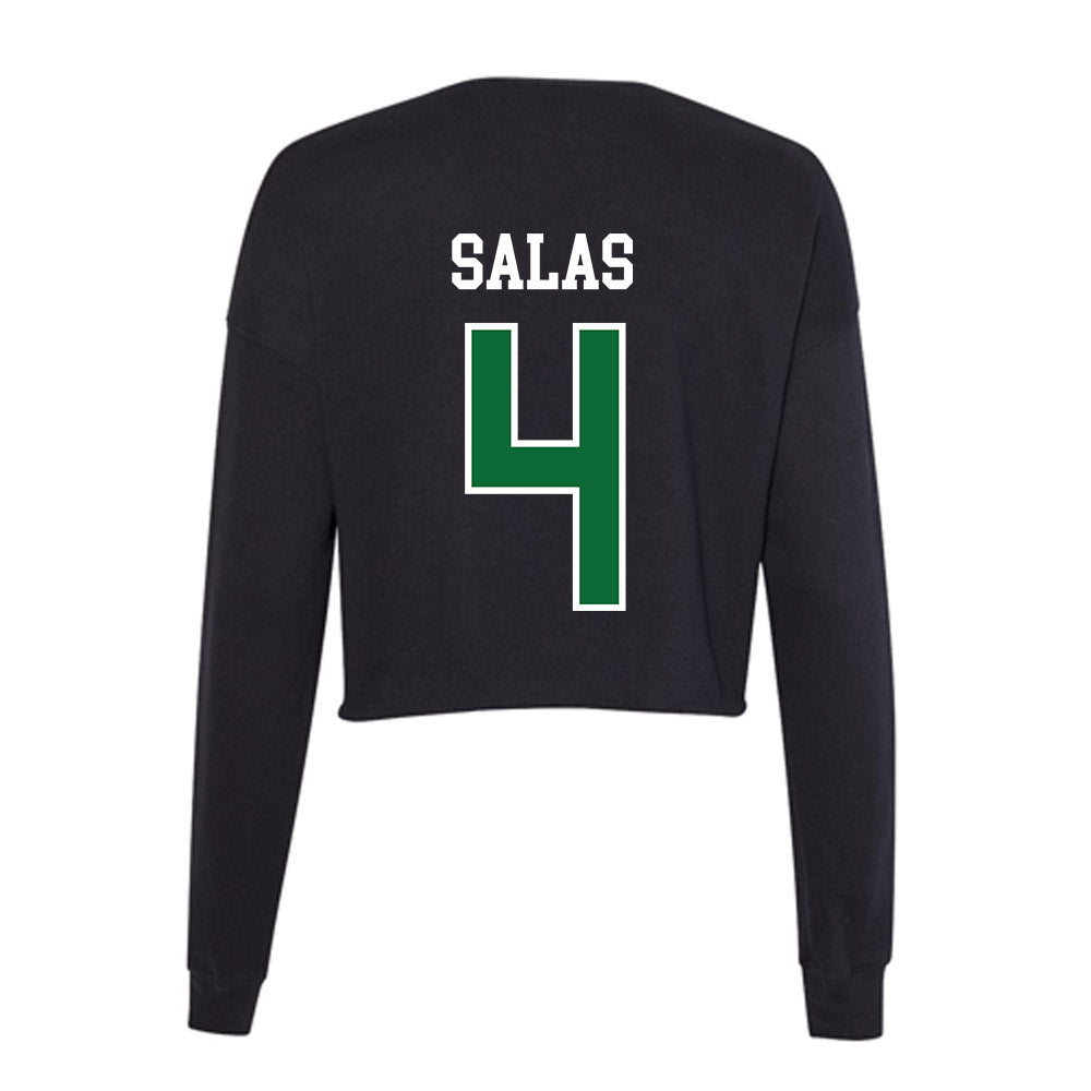 EMich - NCAA Football : Juan Salas - Women's Cropped Crew Fleece-1