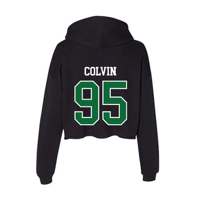 EMich - NCAA Football : Milan Colvin - Women's Crop Fleece Hoodie-1