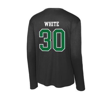 EMich - NCAA Baseball : Carter White - Activewear Long Sleeve T-Shirt-1
