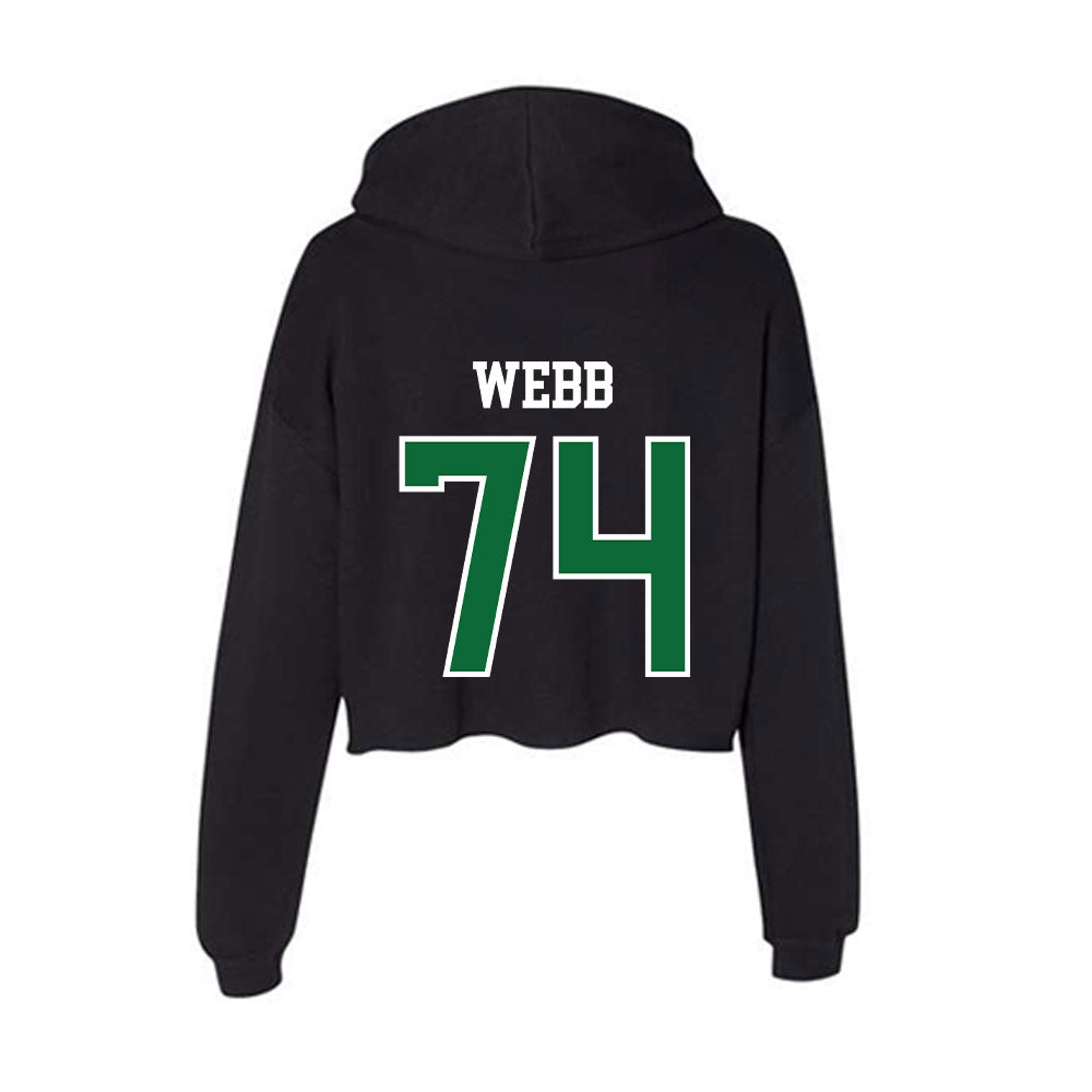 EMich - NCAA Football : Spencer Webb - Women's Crop Fleece Hoodie-1