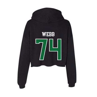 EMich - NCAA Football : Spencer Webb - Women's Crop Fleece Hoodie-1