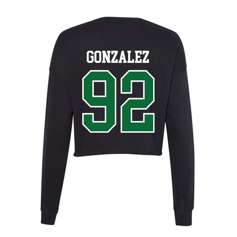 EMich - NCAA Football : Hector Gonzalez - Women's Cropped Crew Fleece-1