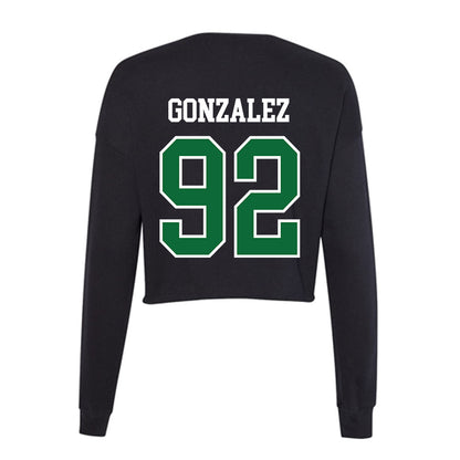 EMich - NCAA Football : Hector Gonzalez - Women's Cropped Crew Fleece-1