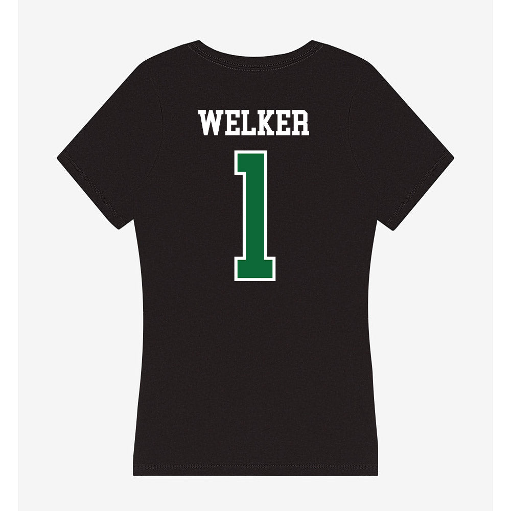 EMich - NCAA Women's Volleyball : Hatteras Welker - Women's V-Neck T-Shirt-1