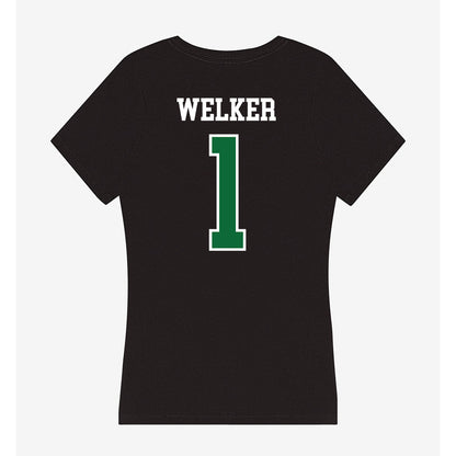 EMich - NCAA Women's Volleyball : Hatteras Welker - Women's V-Neck T-Shirt-1