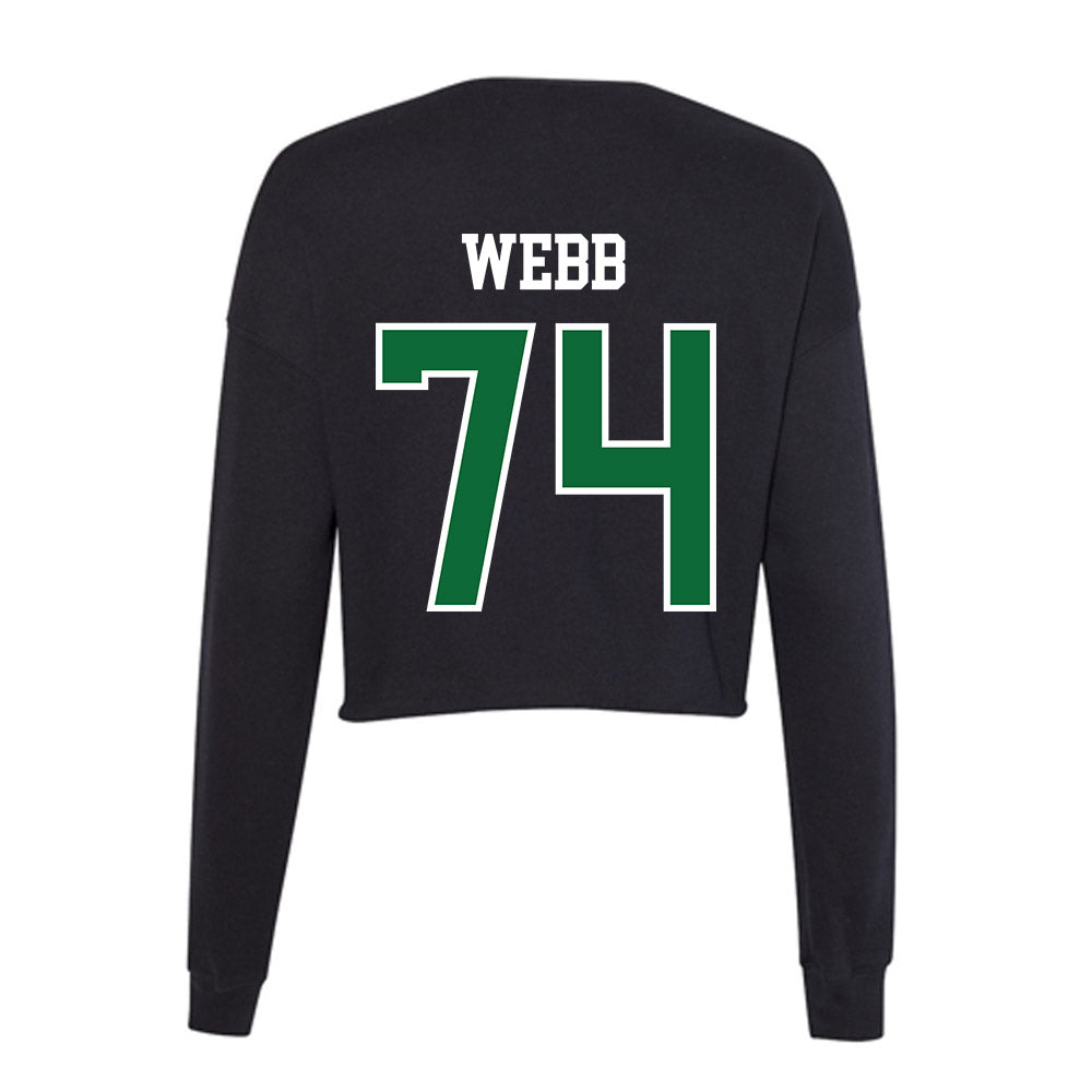 EMich - NCAA Football : Spencer Webb - Women's Cropped Crew Fleece-1